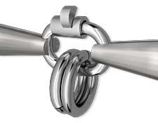 Closed link lock with jump rings